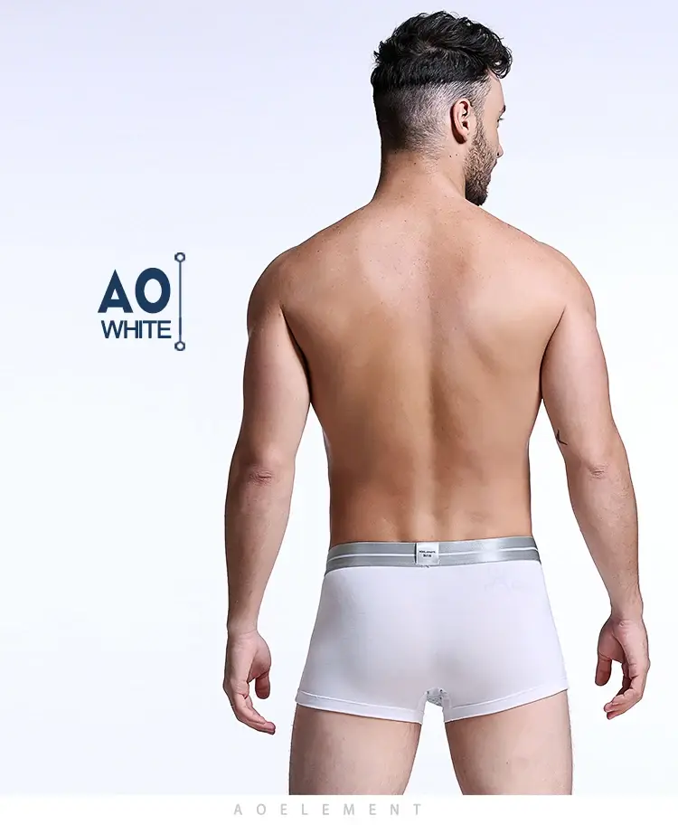 Bullet Separation Underwear Men's Ventilated and Breathable Summer Dry Underwear Ice Silk Pouch Ice Health Boxer Briefs
