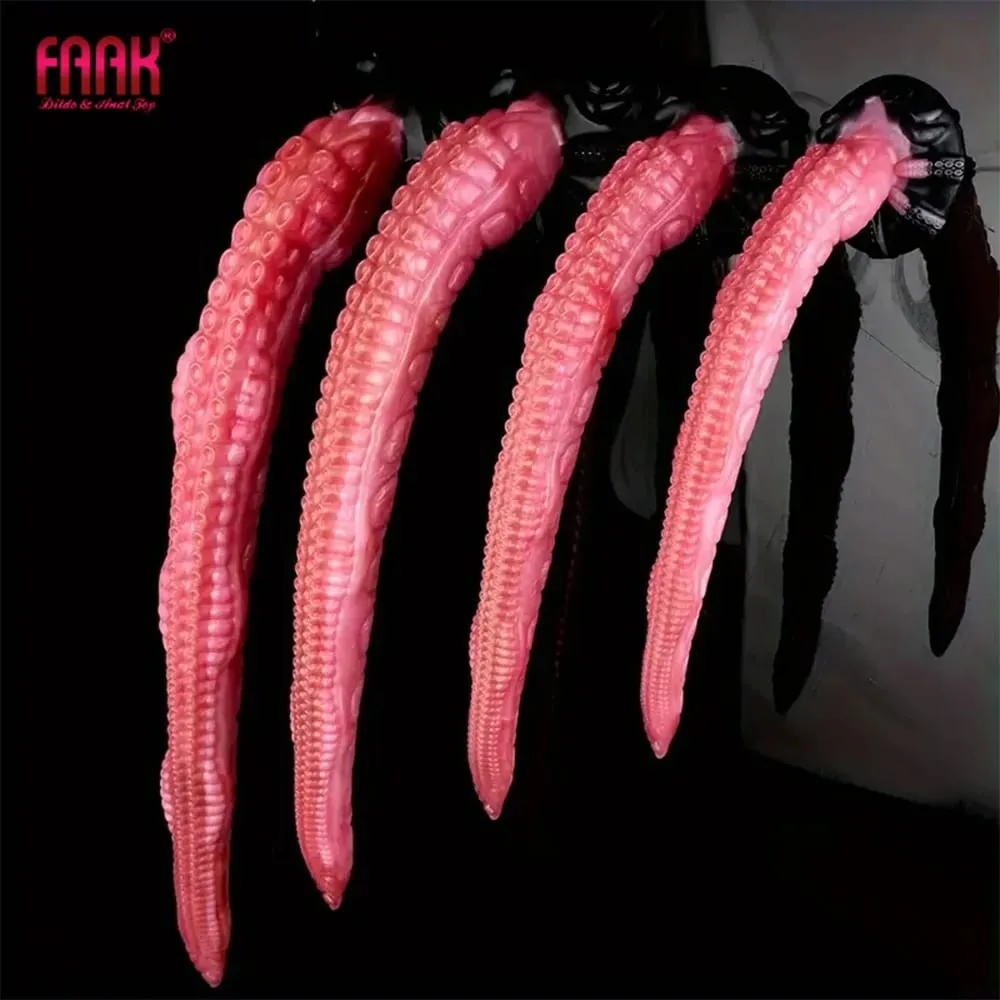 65cm longo butt plug com ventosa s m l xl xxl fantasia polvo perna vibrador anal contas 5 tamanhos brinquedos sexuais para mulher homem — image 1