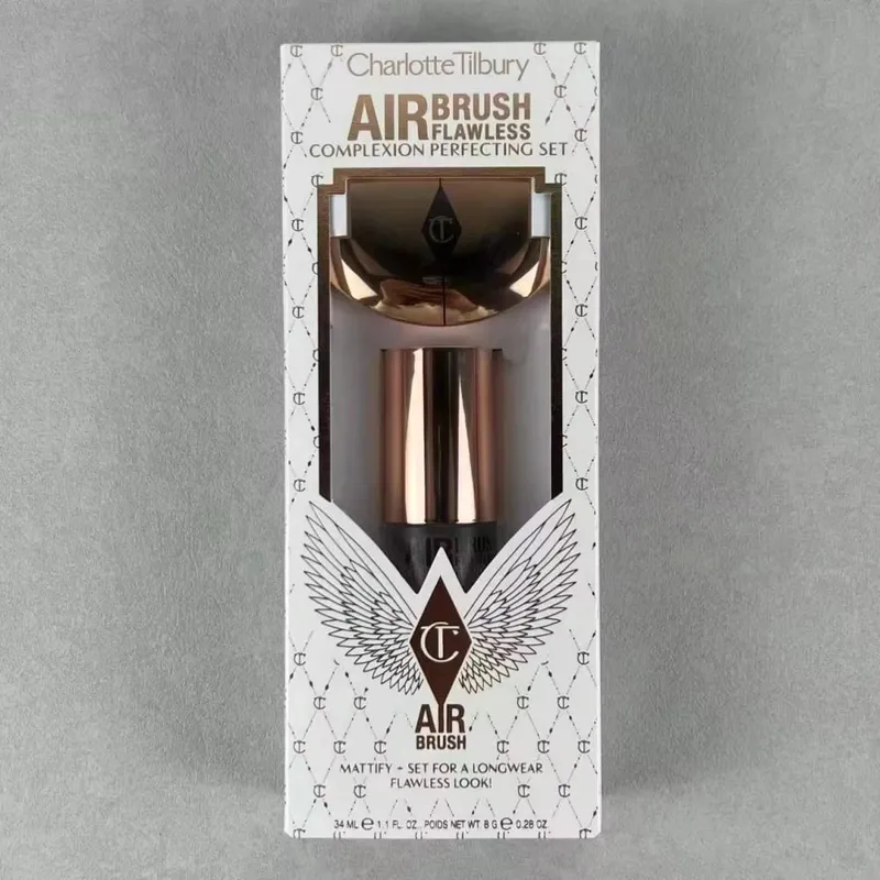 Charlotte Tilbury Setting Spray Viagem Névoa Pó Compacto em Maquiagem Conjunto de Presente Hidratante Desfoque À Prova D 'Água 16H Wear