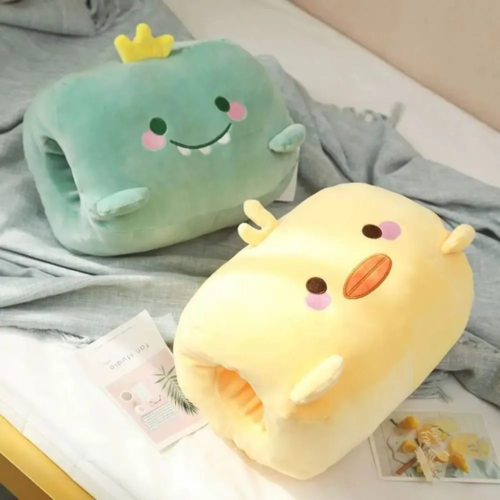 Criativo brinquedo de pelúcia mão mais quente travesseiro de pelúcia manter quente super macio escritório nap travesseiro animal mão segurar travesseiro brinquedo de pelúcia das mulheres dos homens — image 4