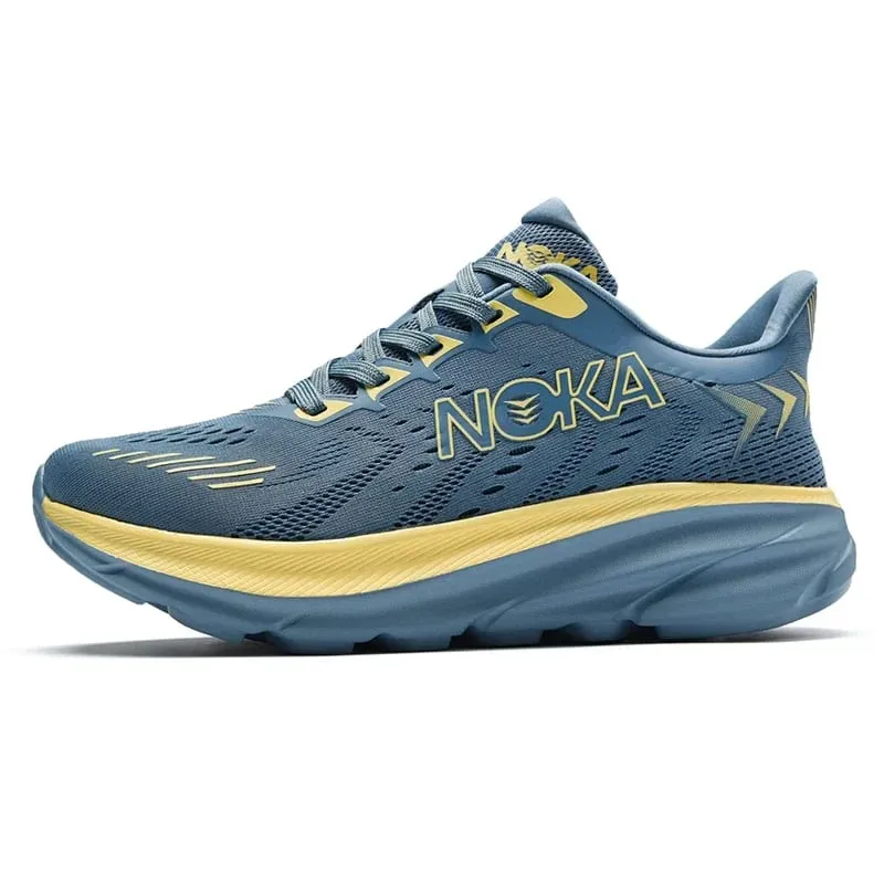 Sapatos de corrida masculinos jogging respirável malha amortecimento antiderrapante ao ar livre sapatos de luxo casal treinador tênis de corrida fora de estrada sapatos — image 12