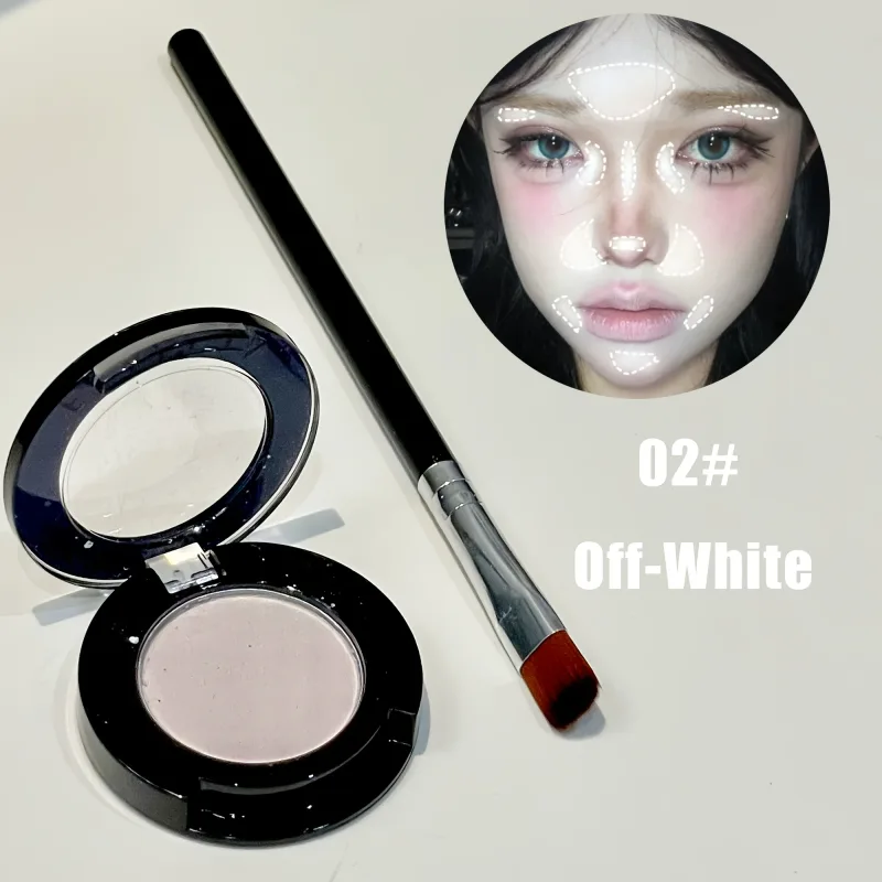Sombra fosca única com pincel, cor de baixa saturação sob os olhos, maquiagem multiuso, ideal para presentes de férias — image 2