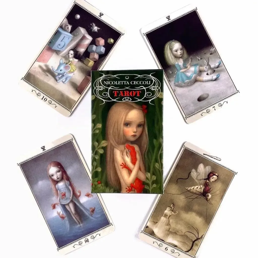 10.3*6 公分 Nicoletta Ceccoli 塔羅牌派對桌遊戲算命預言 78 張卡
