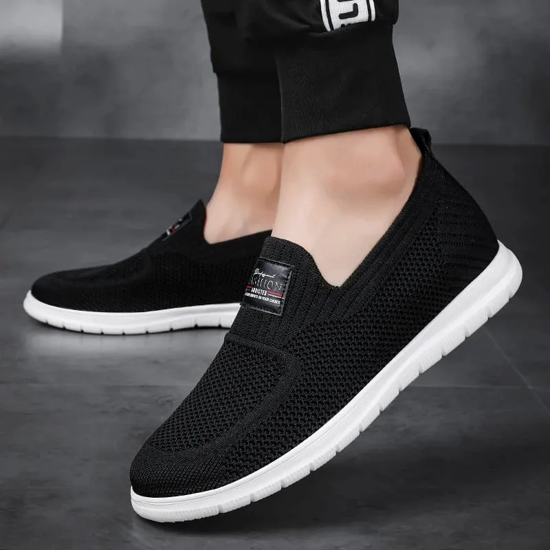 Men Sneakers Elevator Shoes Height Increase Shoes Height Increase Insole 5CM Heightening Sport Black White Casual Loafer Fashion — image 4