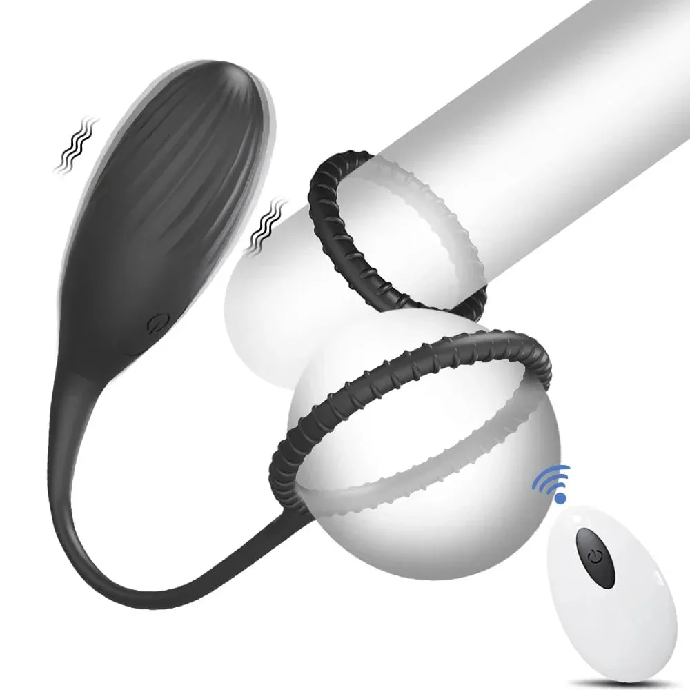 Vibrating Anal Vibrator Prostate Massager Anal Plug Cock Ring for Men Butt Plug for Gay Penis Ring Sex Toy for Male