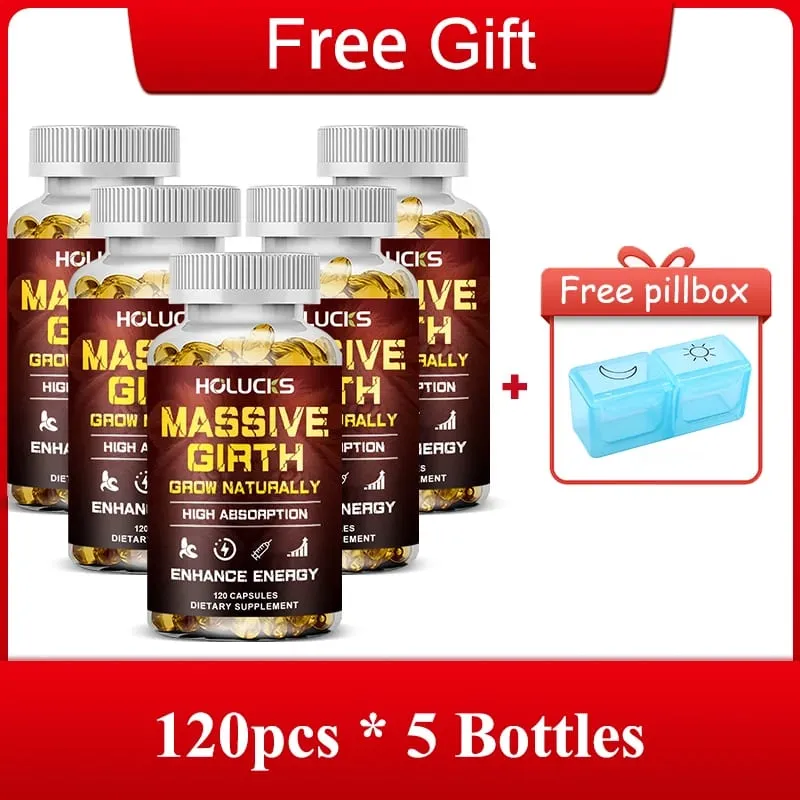 Cápsulas Premium Massive Girth com Ashwagandha apoiam circulação ideal e desempenho aprimorado de energia e bem-estar geral — image 9