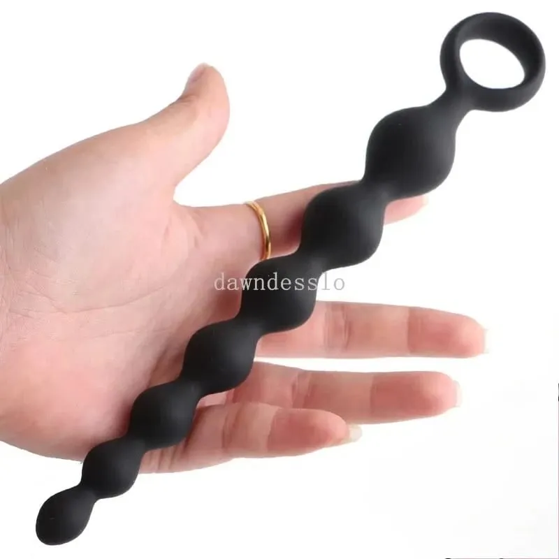20cm silicone anal contas estimulador de próstata bola butt plug anal plug 18 + adultos mulheres homens casal flertar gay erótico sm brinquedos sexuais