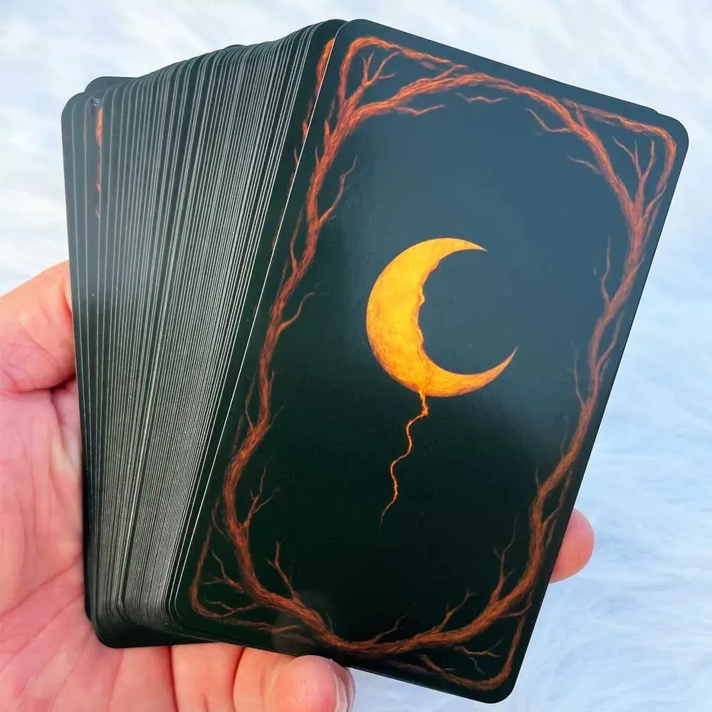 54 conjunto 13x8cm reflexivo lua sombra trabalho oracle auto-descoberta percepção emocional jogo orientação espiritual jogos de cartas