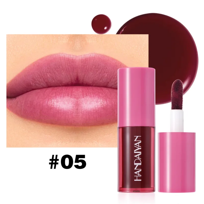 1Pc Long-lasting Lip Dyeing Waterproof Highly Pigmented Lightening Lip Textures Moisturizing Non-stick Cup Lip Tint Stain Makeup