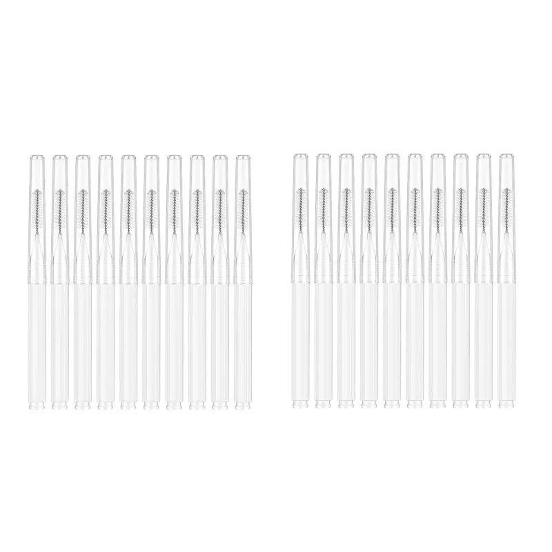 10/20 pçs escovas de sobrancelha mini escova de levantamento de sobrancelha descartável maquiagem cílios ferramenta dente escova interdental lash extensão suprimentos