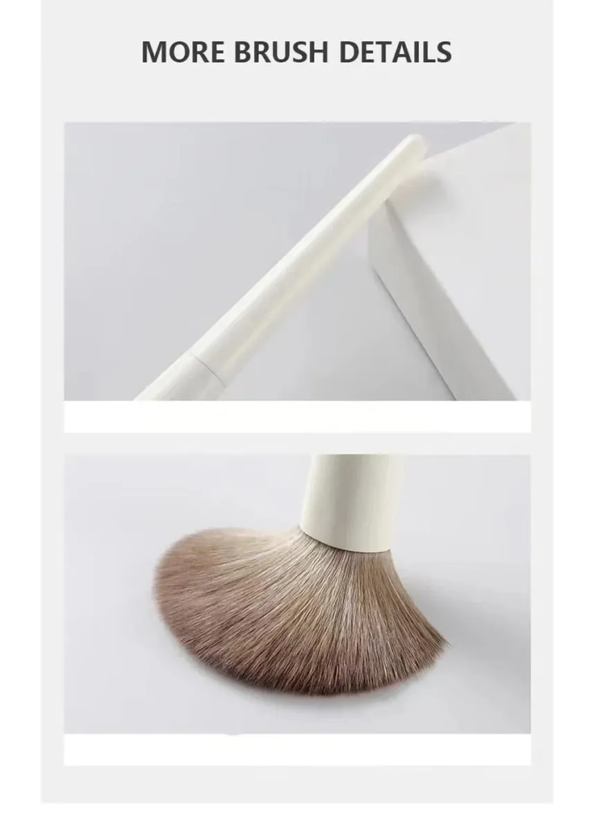 Conjunto de pincéis de maquiagem macios e fofos, base para sombra de olho, pó cosmético feminino, blush, mistura de beleza, ferramenta de beleza