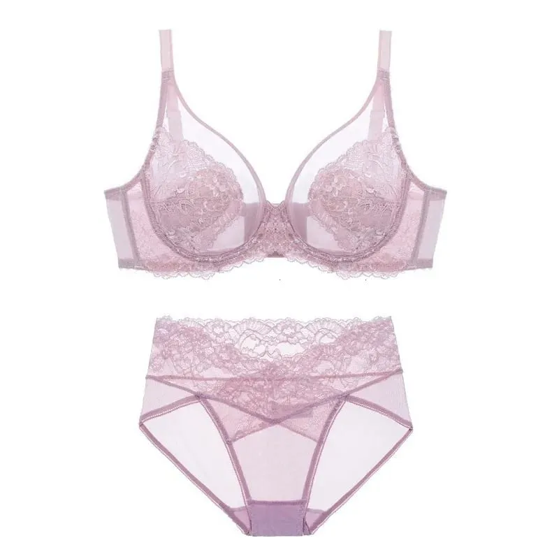 Conjunto de roupa íntima feminina ultrafina, copo cheio, conjunto para busto lisonjeiro e prevenção de flacidez, sem coleção de seios laterais — image 5