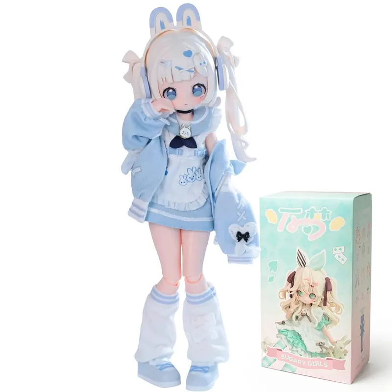Em estoque wanmeng açucarado 1/8mjd caixa cega articulações móveis boneca figura de ação boneca brinquedo da moda ornamentos figura bonito presente