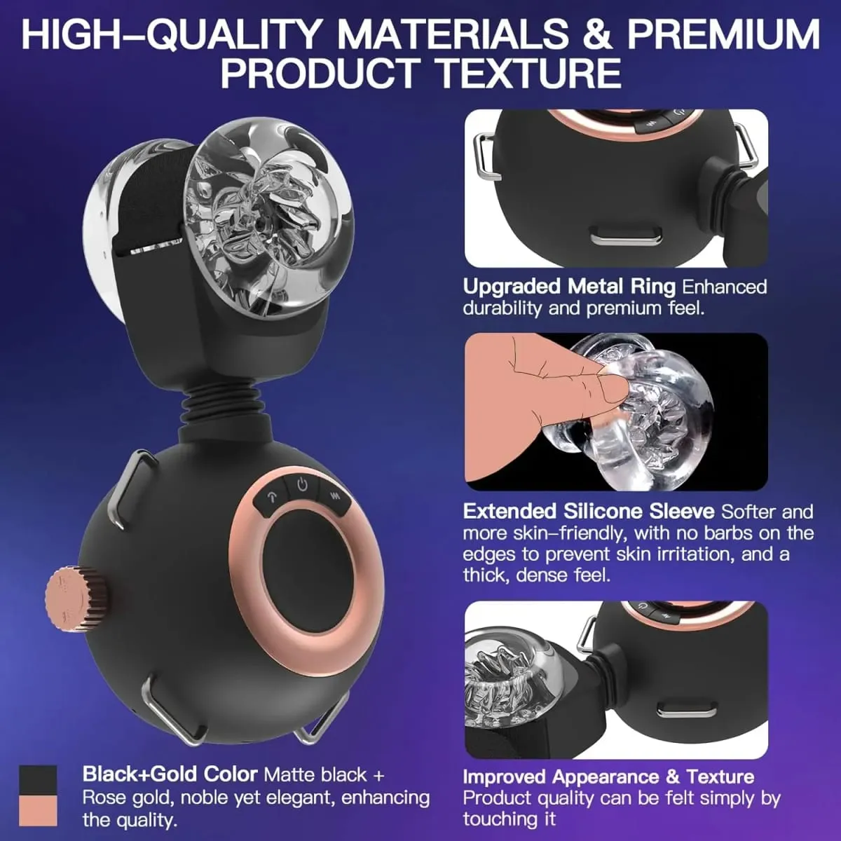 Automatic Male Masturbator with Removable Belt Wearable Adjustable Penis Pump Male Sex Toys Hands Free Masturbators for Men
