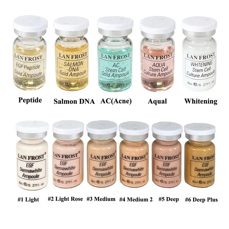 BB Cream Glow Face Skin Care Serum Essence Ampoule Foundation Hyaluronic Acid Peptide Moisturizing Skin Rejuvenation Care Kit