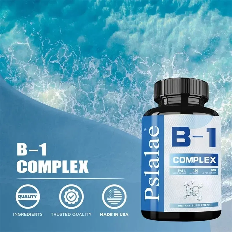 Complexo de Vitamina B1 - Fadiga Digestão Estresse Humor Fórmula Aumenta Energia e Metabolismo