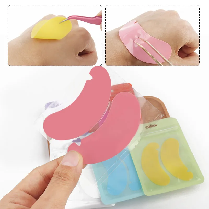 1 par reutilizável silicone almofada de cílios remendos de extensão em forma de u design cílios elevador gel almofadas de olho ferramentas de maquiagem de beleza