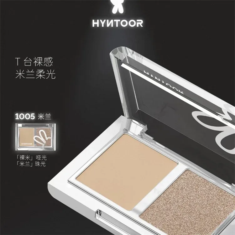 Hyntoor batom preto com glitter gótico, conjunto de cores duplas, prata fosca, nutritivo, cetim escuro, metálico, efeito esfumaçado diário