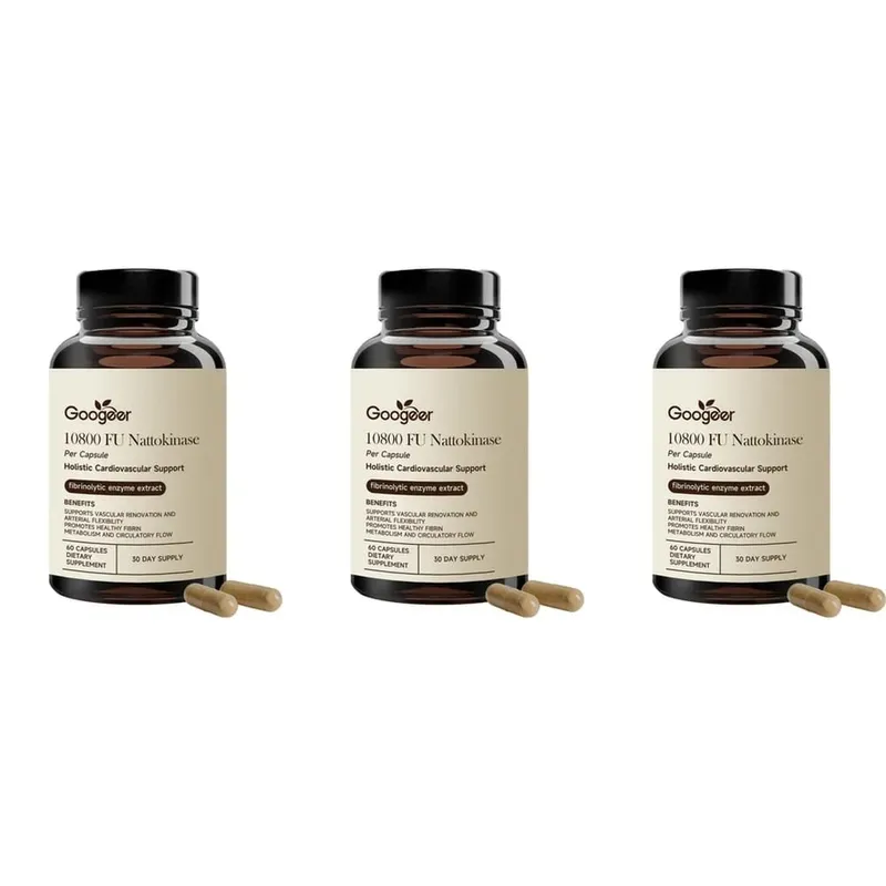 Googeer Advanced Enzyme CoQ10 Formula Capsules Clean Vegan Non GMO Daily Wellness Support Suplemento 60 Capsules Easy Use