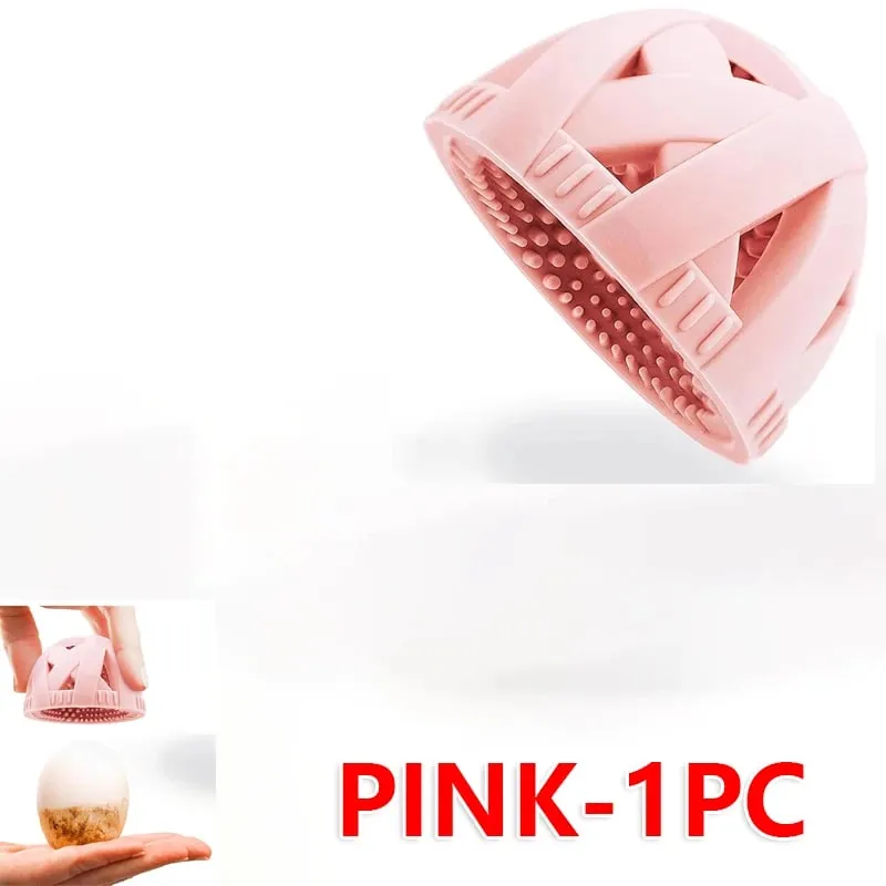 Silicone Egg Washing Brush Specialized Egg Cleaner Tool Flexible Food Grade Scrubber for Farm Fresh Eggs Kitchen Use
