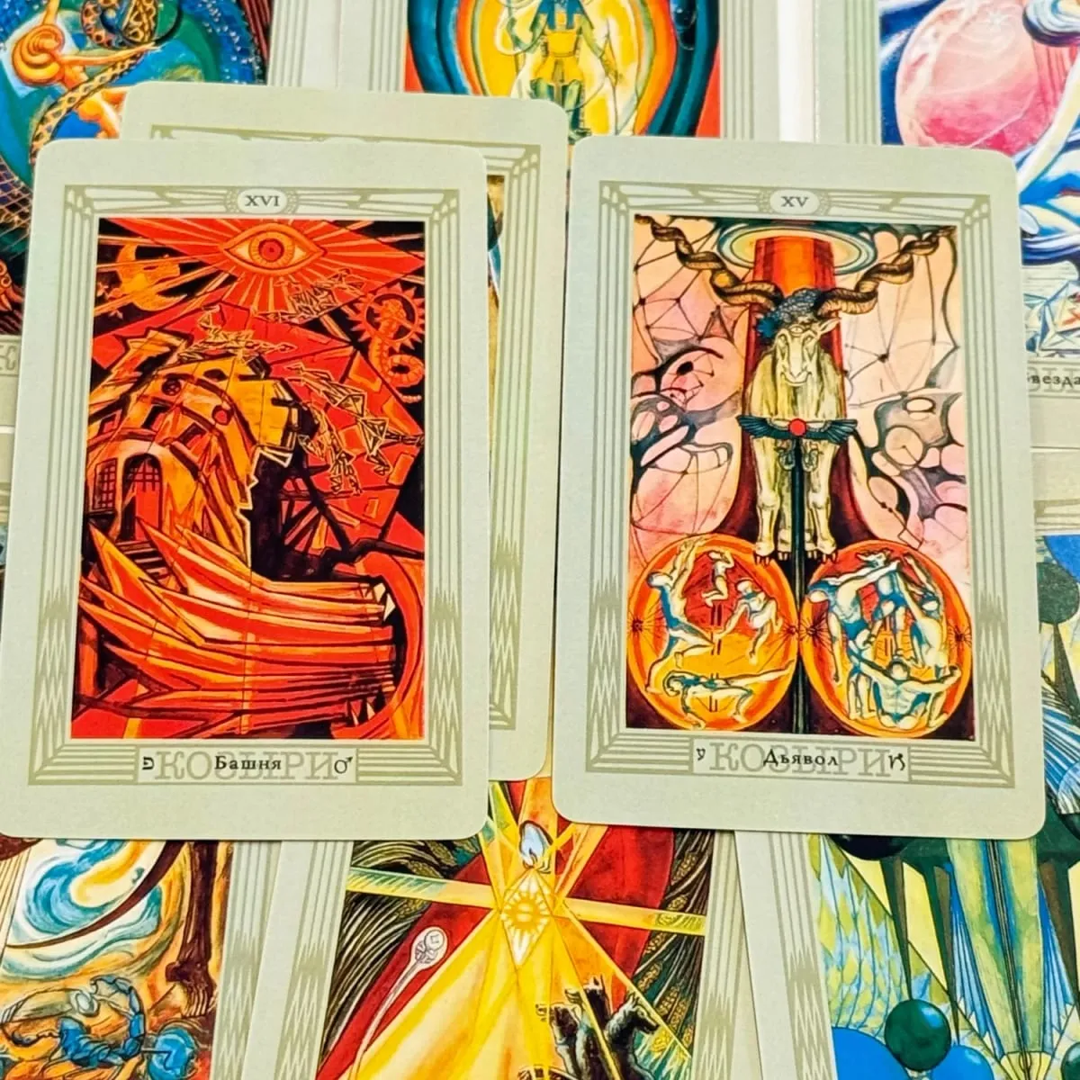 Thoth tarô cartas russo/espanhol/inglês edição oracle board jogando jogos de mesa para festa