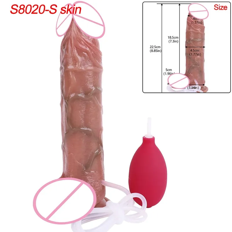 Veias profundas ultra esguichando vibrador silicone pele toque longo ejaculação butt plug para homens mulheres g-ponto estimular 18 + brinquedos sexuais