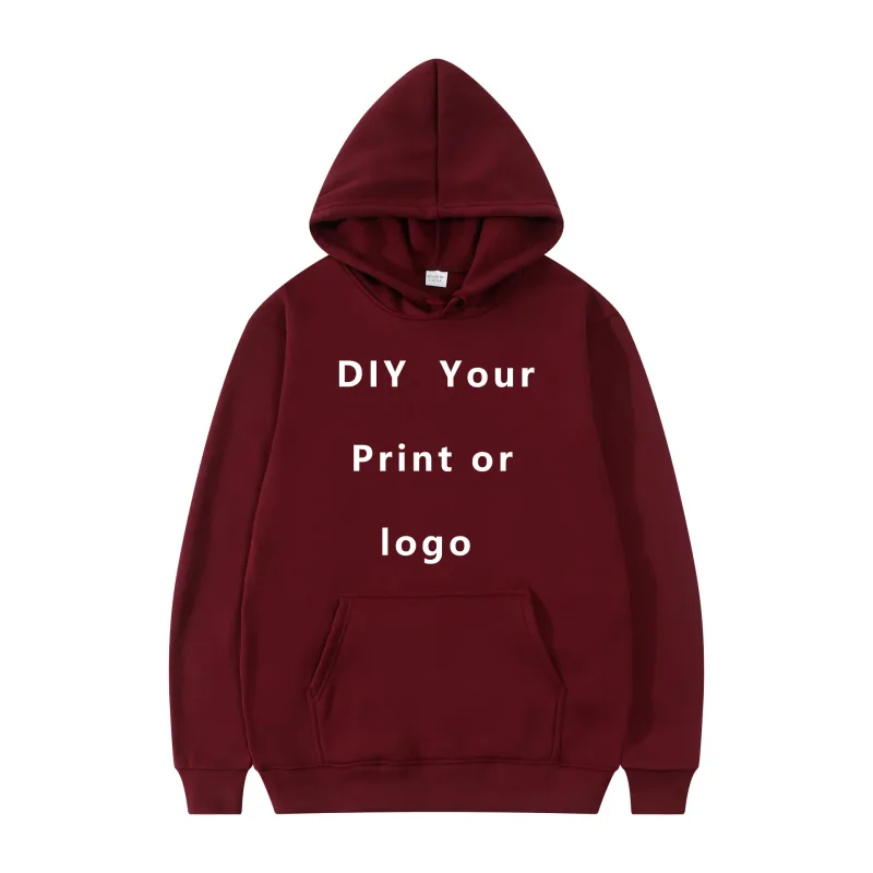 Your Own Design Brand Logo/Picture Personalized Custom Anywhere Men Women DIY Hoodies Sweatshirt Casual Hoody Fashion New