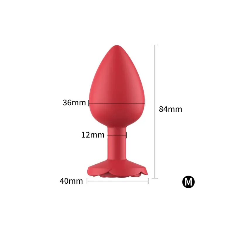 Silicone rosa anal plug 3 tamanho vermelho butt plug iniciante para especialista ponto g massagem bem-estar sexual prazer adulto brinquedo sexual
