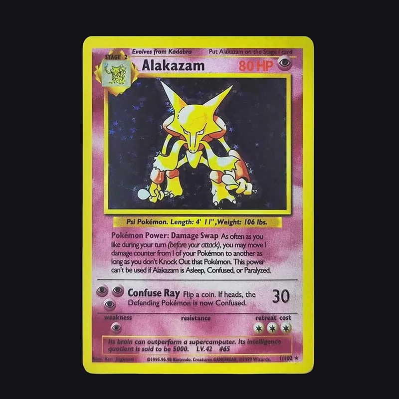 Proxy PKM Inglês JOGO 1ª EDIÇÃO Charizard Blastoise Venusaur Mewtwo Holo TCG Game Collection Card