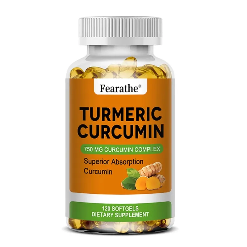 Cápsulas orgânicas de curcumina de cúrcuma - 750 mg de complexo de curcumina de maior potência para a saúde cardiovascular, óssea, muscular e cerebral