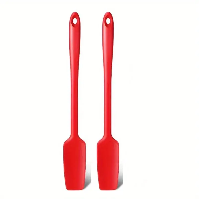 Espátula de silicone com cabo longo para cozinha, espátula raspadora de jarra, antiaderente, raspador de borracha, smoothies, liquidificadores, cozimento