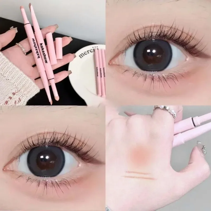 Double-end Lying Silkworm Eyeliner Shadow Highlight Glitter Matte Aegyosal Pen Natural Long Lasting Brightening Cream Eye Makeup