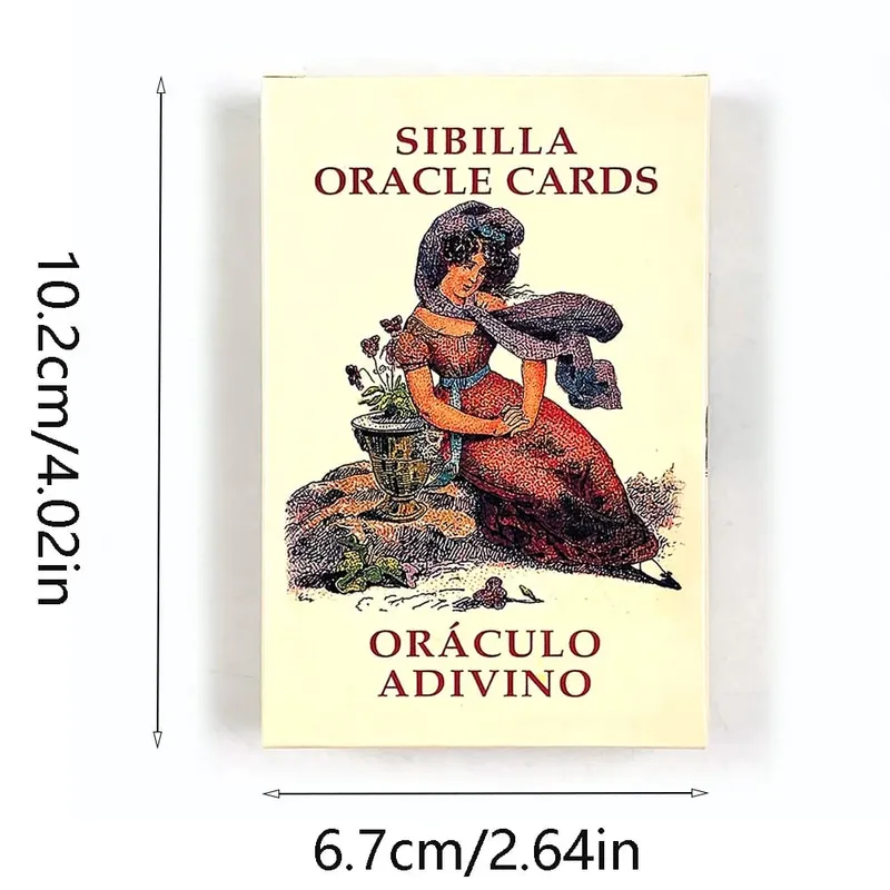Sibilla Oracle Cards 52 Cartas Tradicionais Italianas Jogos de Baralho de Adivinhação Perfeito para Leitura da Vida Diária e Orientação de Relacionamento — image 6