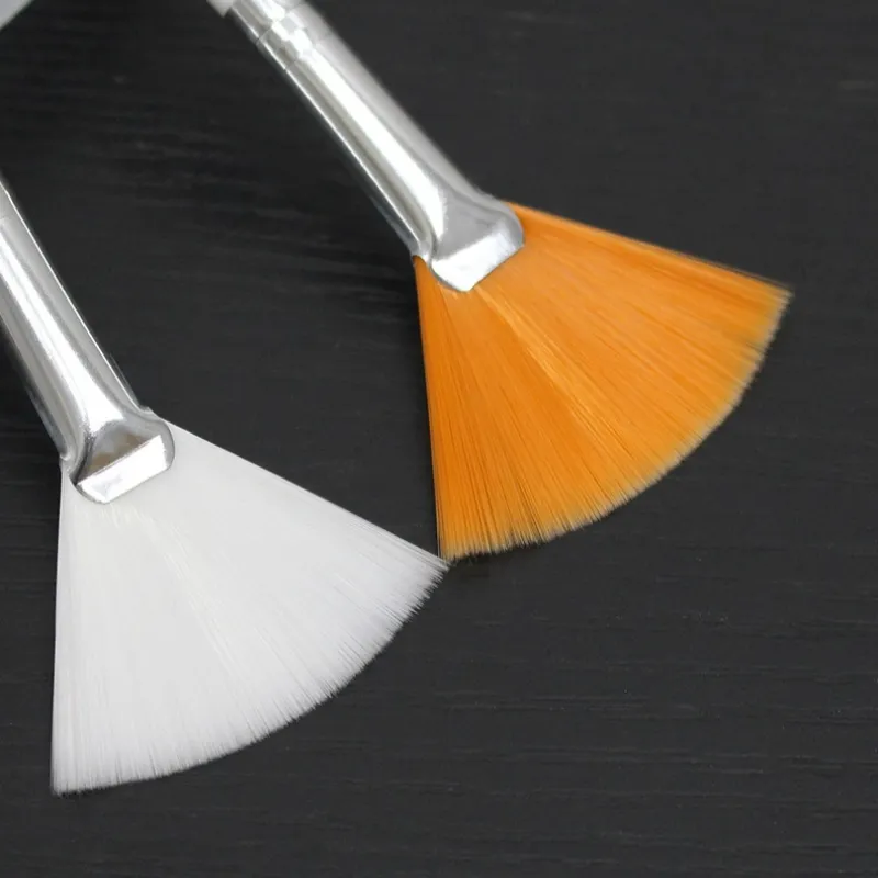 3 pçs pincéis faciais práticos fã maquiagem blush pincéis macios portátil máscara escovas ferramentas cosméticas para mulheres senhoras meninas