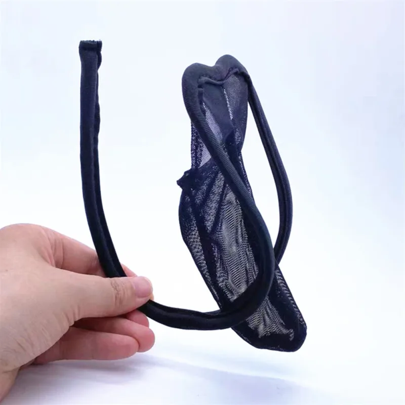 Confortável moda masculina breve c-string sólida tanga cueca cuecas de biquíni bulge bolsa lingerie confortável