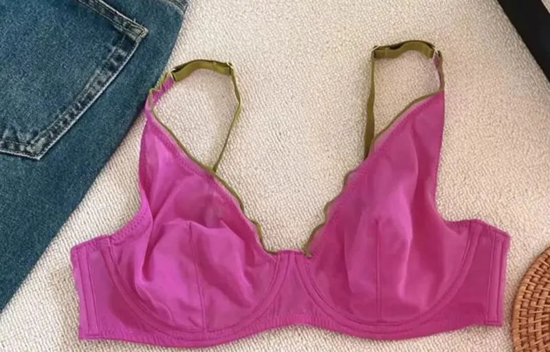 New Arrival Ladies Full Cup Bra Set Ultra Thin Minimizer Sexy Support Anti-Sagging Side Slim ABCD Everyday Comfort Lingerie Set
