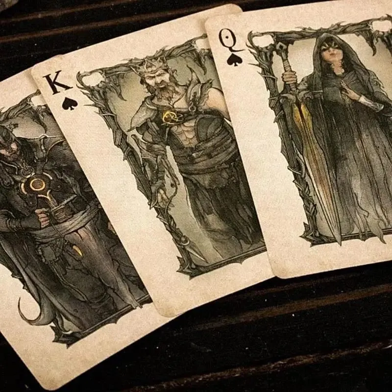 Baralho de jogo de pôquer vintage, requintado, olho do diabo, cartas engraçadas, padrão claro, exclusivo, reunião de família, suprimentos de entretenimento — image 5