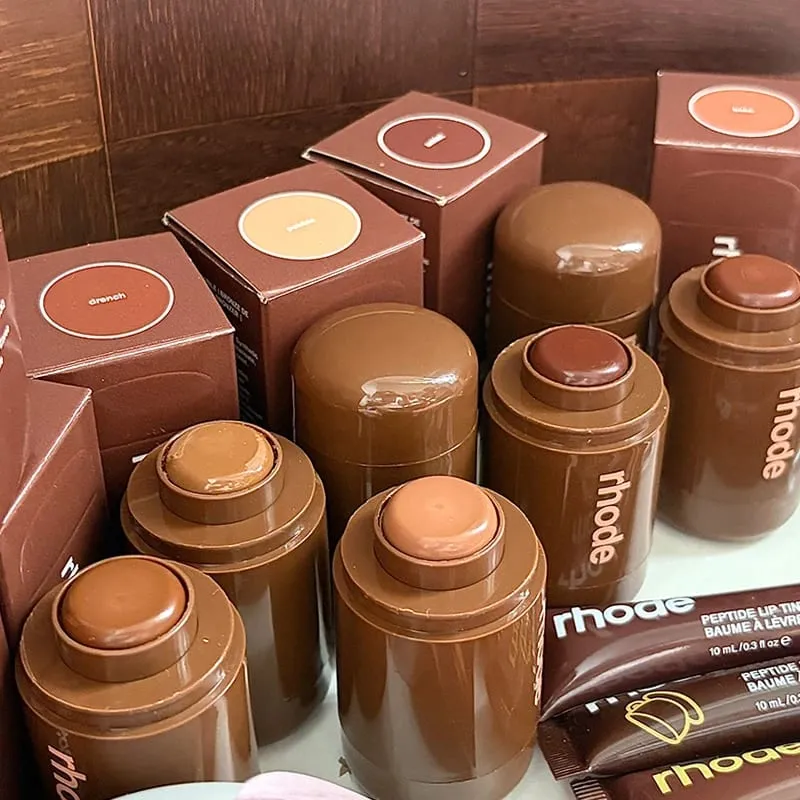 Bolso bronze vara creme contorno bronzer bálsamo bochecha blush creme rosto blush vara brilho labial maquiagem natural bálsamo inchado adesivos — image 2