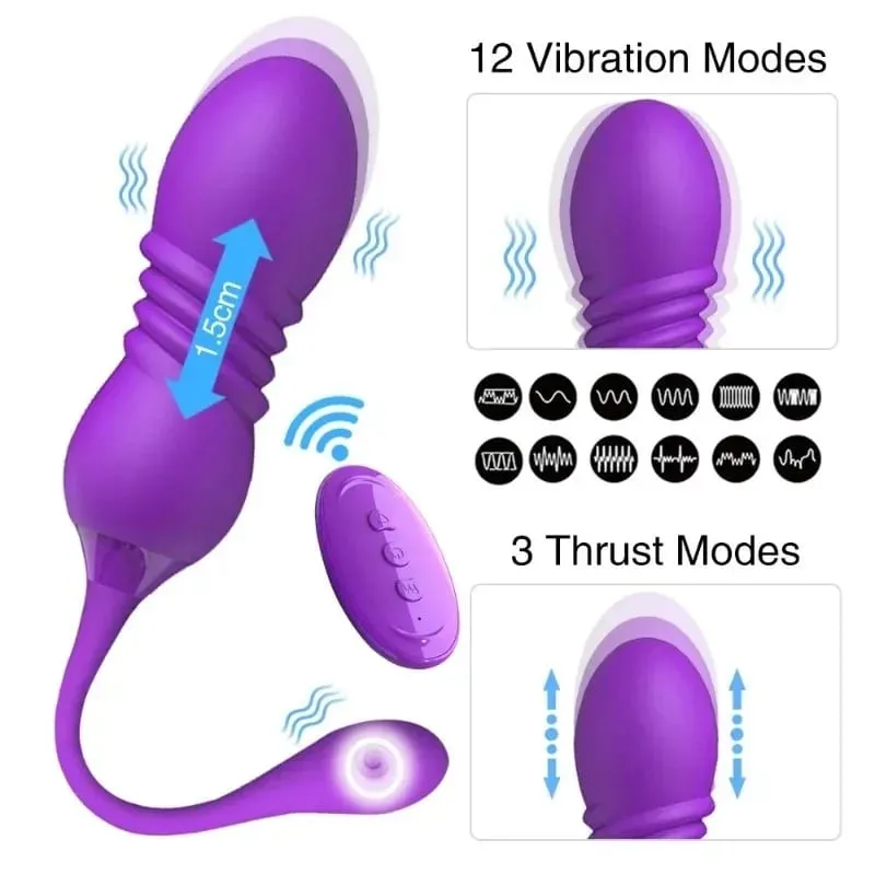 2026 vibração retrátil ovo vibratório controle remoto sem fio feminino adulto brinquedos sexuais produtos masturbador feminino