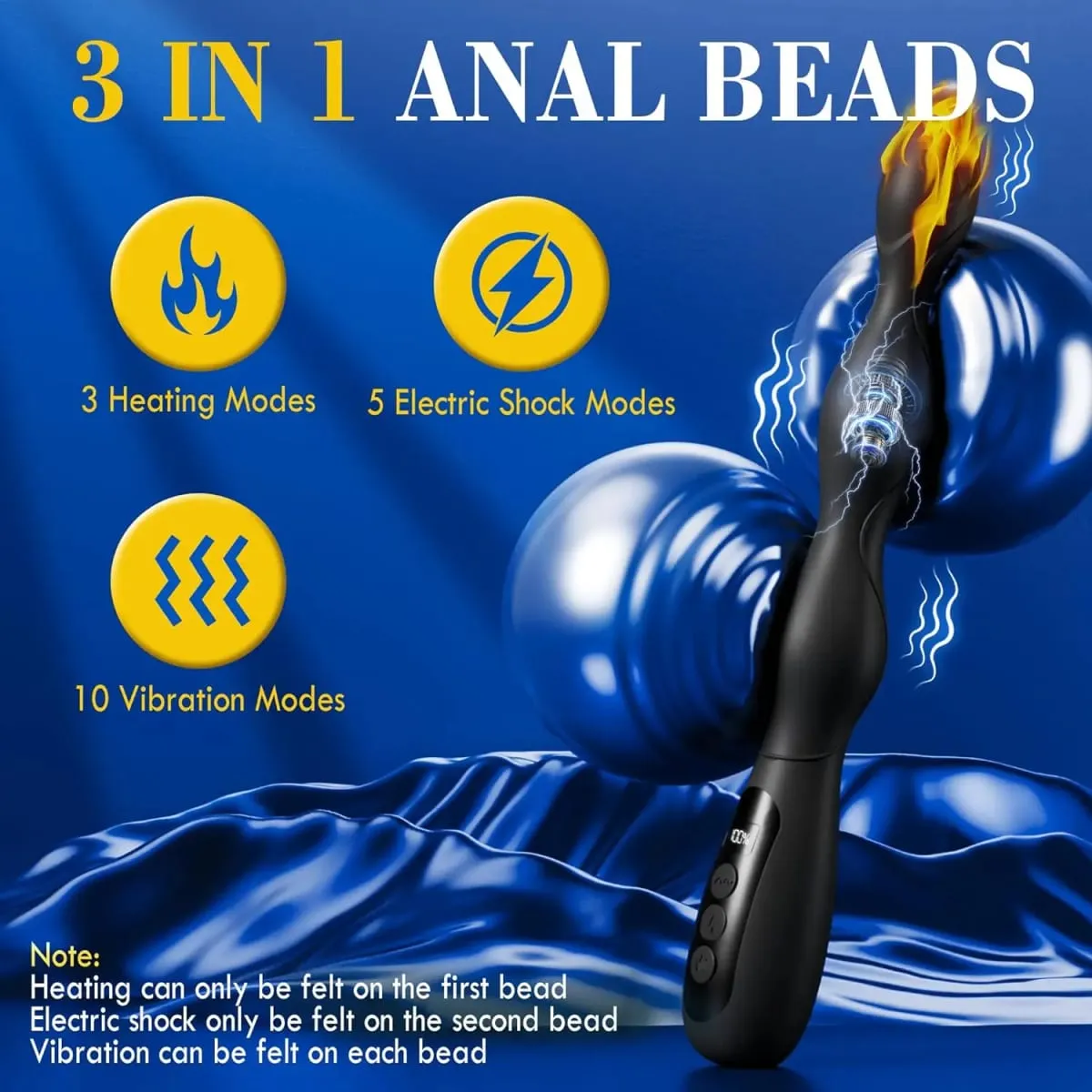 Plugue anal choque elétrico massageador de próstata aquecimento inteligente butt plug feminino masturbador anal grânulo brinquedos sexuais eróticos para casal
