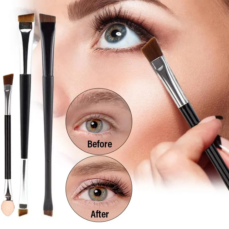 Professional Eyebrow Brush Eyeliner Angled Flat Head Blade Eye Liner Brow Contour Makeup Brushes Double-head Makeup Tool 1~10PC