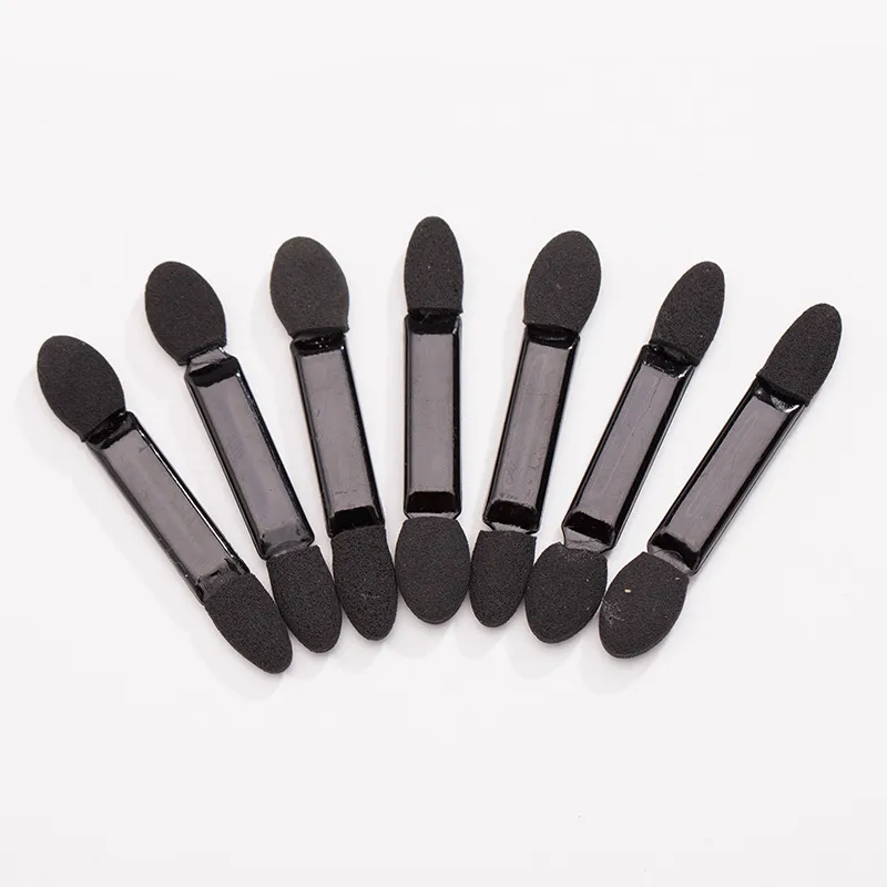 Pincéis de sombra em pó para unhas, cabeça de esponja, escova dupla face descartável, aplicadores de maquiagem em pó, ferramentas cosméticas, 20 peças