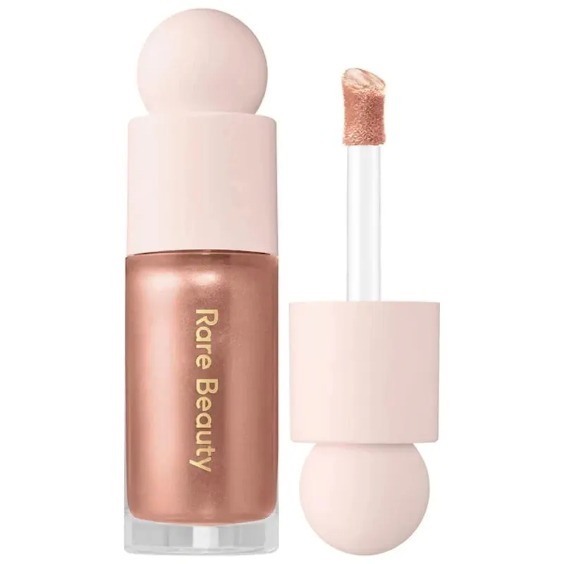 Rare Beauty Powder Blush Highlight Brighten Highlighter Mirror Long-Lasting Glowing Face Makeup Set for Natural Radiant Finish