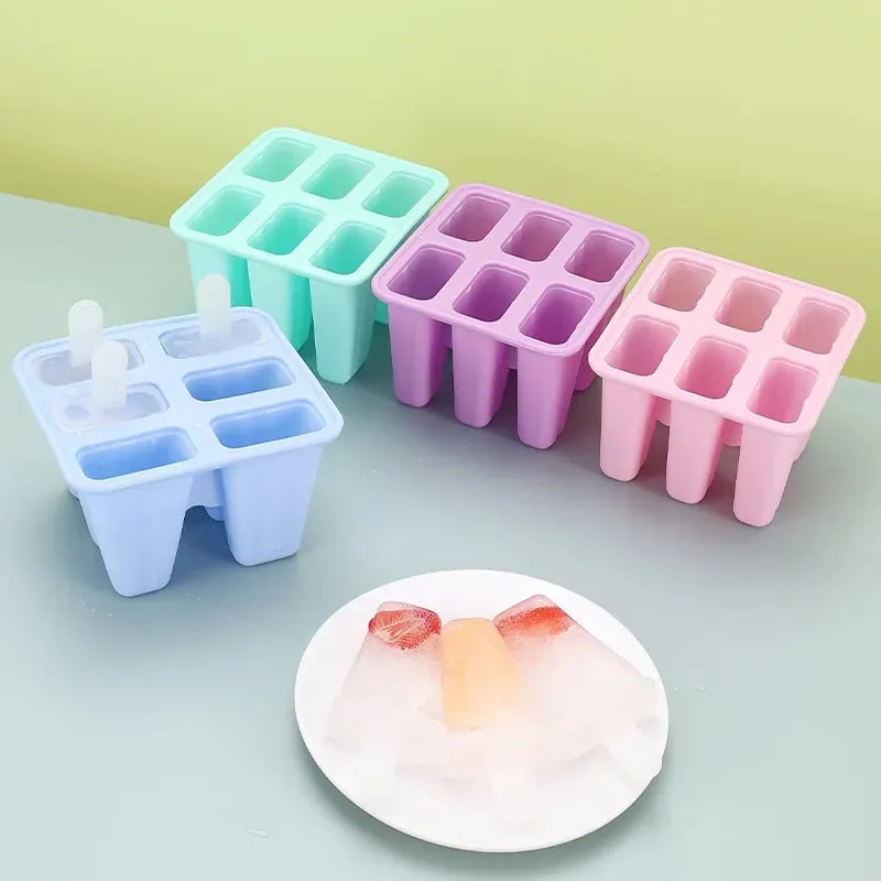 冰棒模具 6 件矽膠冰棒模具不含 BPA 冰棒模具可重複使用易脫模冰棒製作 — image 9