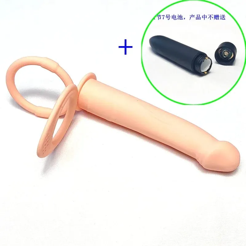 Vibrador dupla penetração anal plug vibrador butt plug para mulher cinta no pênis massagem vagina plugues adultos brinquedos sexuais para casais