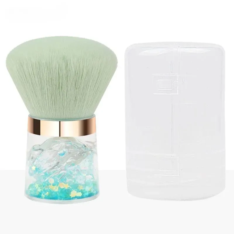 Conjunto de pincéis para blush e iluminador de pétalas de 4 cores – Aquarela difusa Flush Cloud Skin Brilho natural Construível Textura macia Primavera