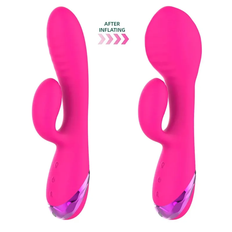 Inflatable expansion Vibrator G-Spot Massager Clitoris Stimulator Adult Sex Toys for Women Sexual Wellness Female Masturbator