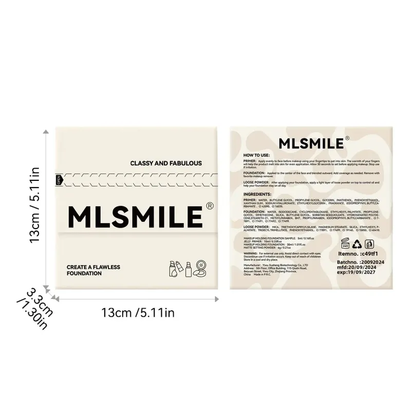 Long Lasting Makeup Set Oil Control Loose Powder Matte Primer Liquid Foundation Concealer Moisturizing Flawless Base
