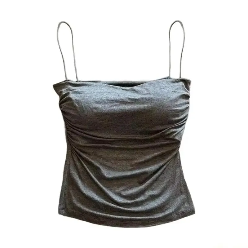 31BF Tops com sutiã embutido Camisola de verão Tops para sair