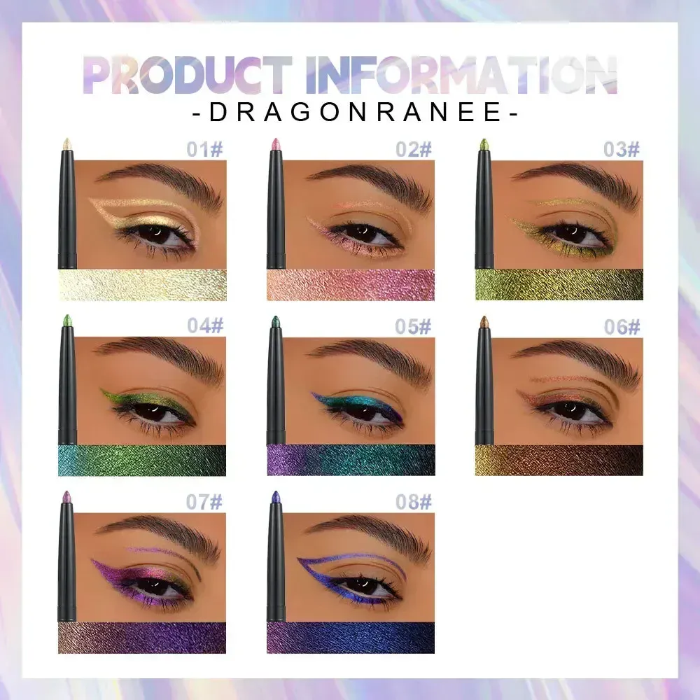 MultiChrome Aurora Chameleon Eyeliner Pencil Lasting Glitter Eyeshadow Lying Silkworm Pen Waterproof Beauty Cosmetics Eye Makeup